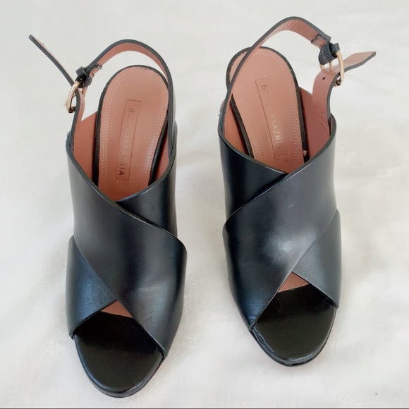 NWOT BCBGMaxazria Pascal Leather Heels - Picture 11 of 13